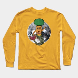 Disco Mermaid Carrot Long Sleeve T-Shirt